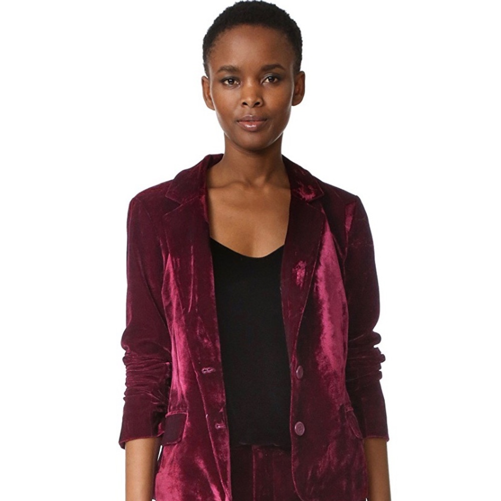 Cupcakes and Cashmere Toby Velvet Blazer
